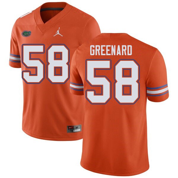Jordan Brand Men #58 Jonathan Greenard Florida Gators College Football Jersey Orange